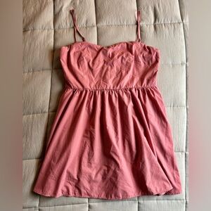 Francesca's Collections Pink Midi Dress